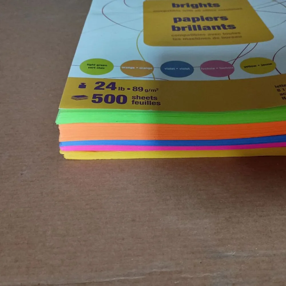 Staples bright colored copy paper variety pack 8.5